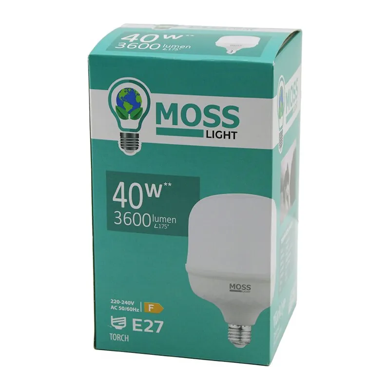 40W Torch Led Ampul Plastik E27 3600LUMEN L175° 5000 Saat Ömür IP20 185-265V Ac MS-3098