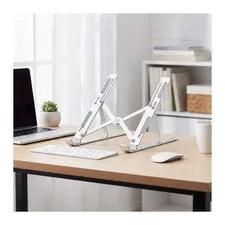 Plastik Katlanır Tablet Standı – Ayarlanabilir Açılı, Taşınabilir Masaüstü Telefon ve Tablet Tutucu Stand