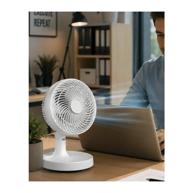 Kompakt Mini Fan Otomatik Salınımlı Sessiz Masaüstü Vantilatör