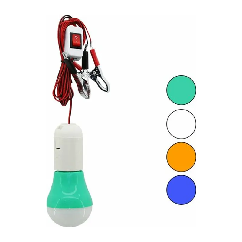 Seyyar - Led Lamba Akü Takviye Kablolu= 4MT 12V - 5W