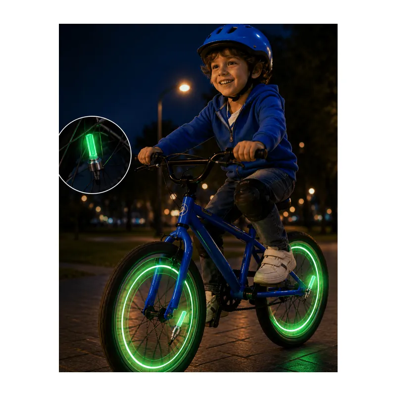 Araç Sibop LED Işığı 2li Set Bisiklet Motosiklet Jant Lambası