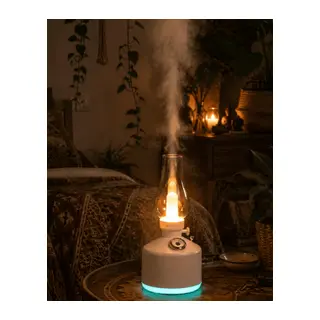 LED Işıklı Vintage Hava Nemlendirici Aromaterapi Difüzörü USB Şarjlı