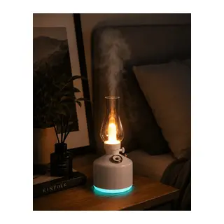 Vintage Aroma Difüzörü Nano Mist LED Işıklı Taşınabilir Nemlendirici
