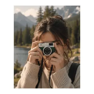 1080P HD Mini Kamera IPS Ekranlı 4K Lens Destekli Taşınabilir Dijital Kamera