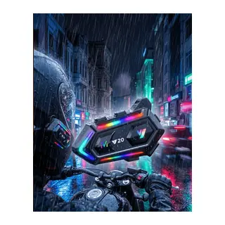 Bluetooth 5.3 Motosiklet Kask Intercom Kulaklık 1000 Metre IPX6 Su Geçirmez