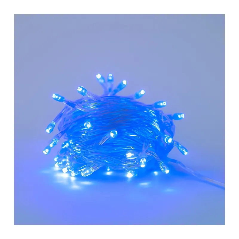 10 Metre 100 Ledli 8 Fonksiyonlu Dekoratif Lambader Mavi Lamba