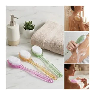 Plastik Saplı Vücut Temizleme Fırçası - Çok Amaçlı Sırt ve Vücut İçin Banyo ve Duş Kese Aparatı