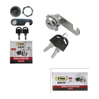 12 Adet Oval - Mandallı Dolap - Çekmece Kilit 20MM