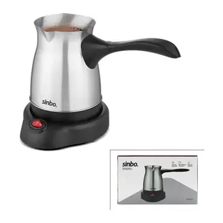 Çelik Elektrikli Cezve Türk Kahve Makinesi - 6FİNCAN=500ML 360° Kablosuz Kullanım Katlanır Kulp 600W SCM-9039