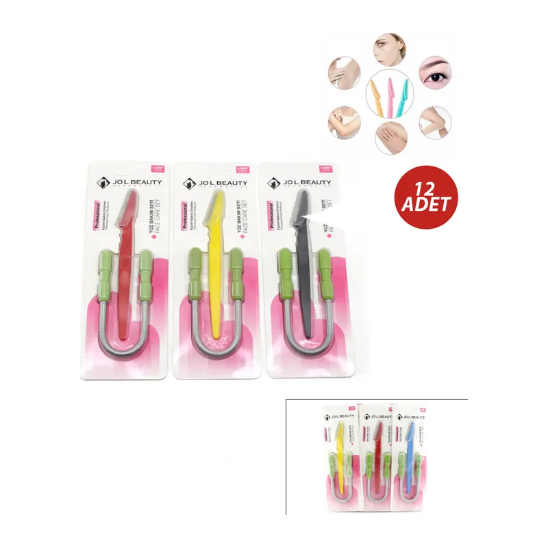 12 Adet 2CPS Kaş Usturas - Yanak Yayı Set