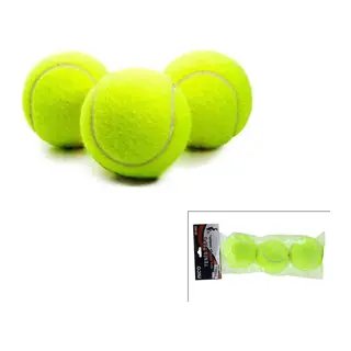 3PCS Tenis Kort Topu Poşetli Kartela Ambalaj