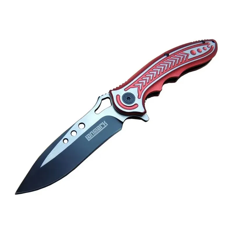 RD T60A Kamp Çakı 20 cm - Kırmızı Sap, Otomatik, Kemerlikli