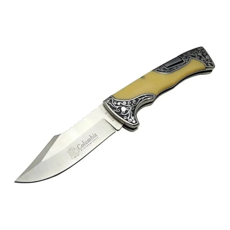 A3157C Av / Kamp Çakı 23 cm - Sedef İşlemeli Saplı
