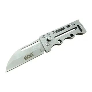 AC78 Gri Yaprak Kamp Çakı 14,5 cm - Metal Sap, Kılıflı