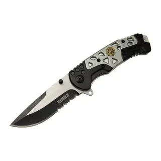 MX10 Gri Testereli Outdoor Çakı 21 cm - Otomatik, Perçinli