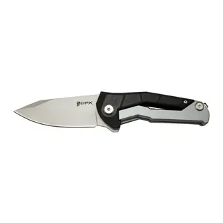 DpxGear Sugga 915B BK Siyah & Beyaz Kamp / Outdoor Çakı 17,5cm - Yarı Otomatik, Kemerlikli, Kutulu