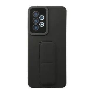 Samsung Galaxy A33 5G Kılıf Mega Standlı Silikon - Siyah