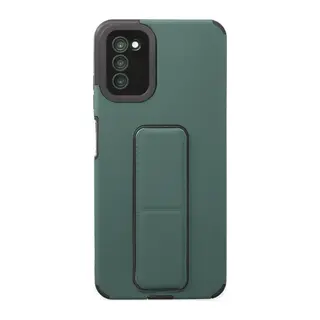 Samsung Galaxy A03S Kılıf Mega Standlı Silikon - Yeşil