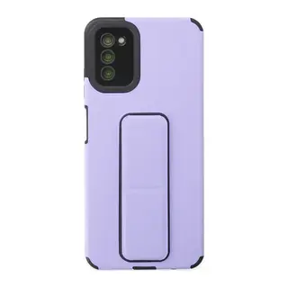 Samsung Galaxy A03S Kılıf Mega Standlı Silikon - Lila