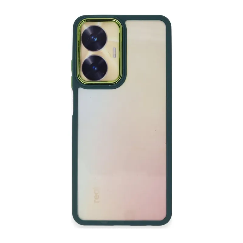 Realme C55 Kılıf Dora Kapak - Haki Yeşil