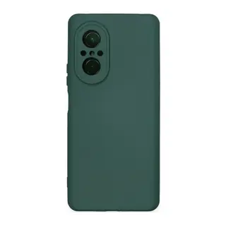 Huawei Nova 9 SE Kılıf Nano içi Kadife Silikon - Koyu Yeşil