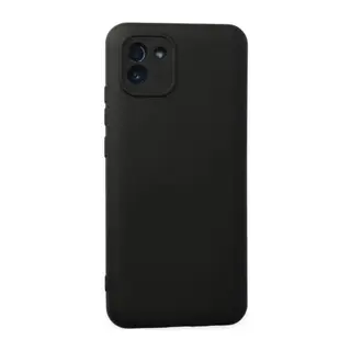 Samsung Galaxy A03 Kılıf Nano içi Kadife Silikon - Siyah
