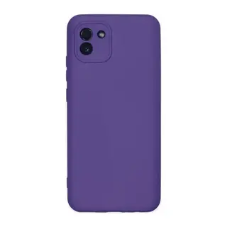 Samsung Galaxy A03 Kılıf Nano içi Kadife Silikon - Mor