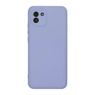 Samsung Galaxy A03 Kılıf Nano içi Kadife Silikon - Lila