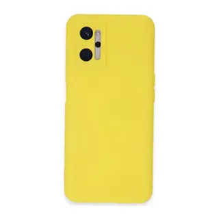 Realme 9i 4G Kılıf Nano içi Kadife Silikon - Sarı