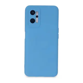 Realme 9i 4G Kılıf Nano içi Kadife Silikon - Mavi