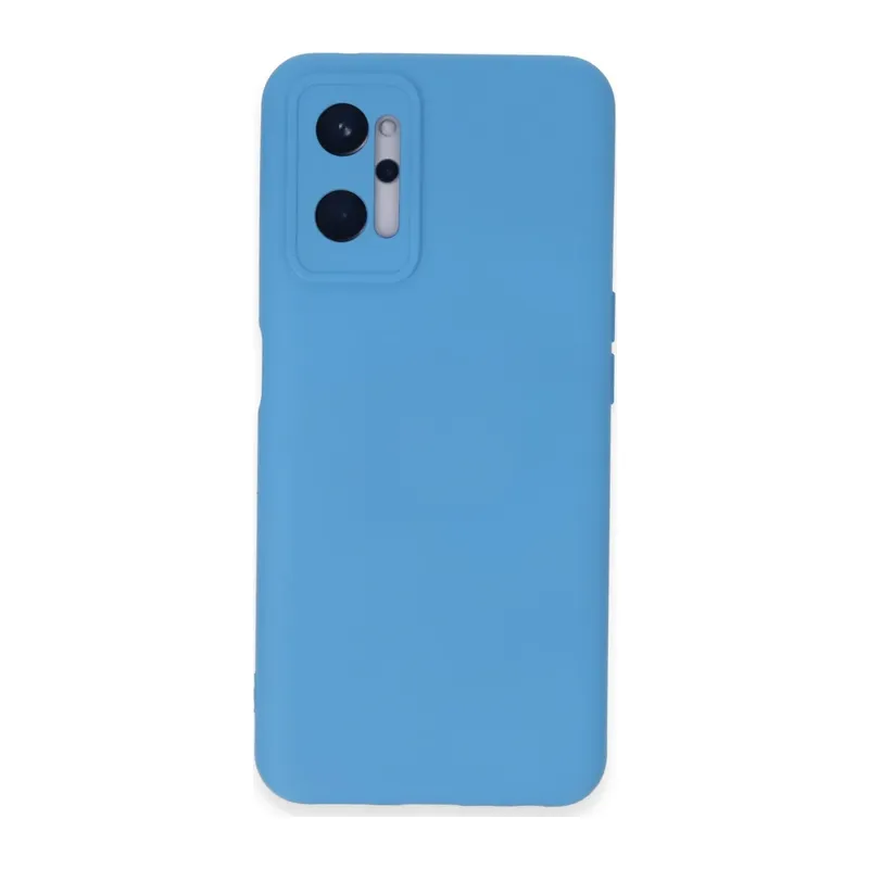 Realme 9i 4G Kılıf Nano içi Kadife Silikon - Mavi