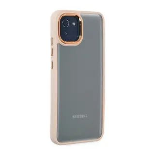 Samsung Galaxy A03 Kılıf Dora Kapak - Pudra