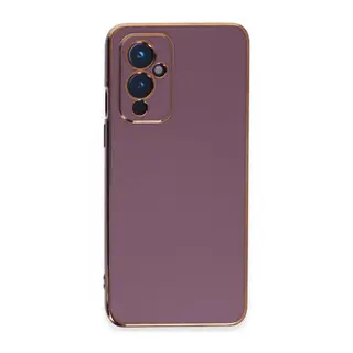 One Plus 9 Kılıf Volet Silikon - Mor