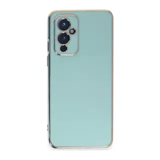One Plus 9 Kılıf Volet Silikon - Açık Yeşil