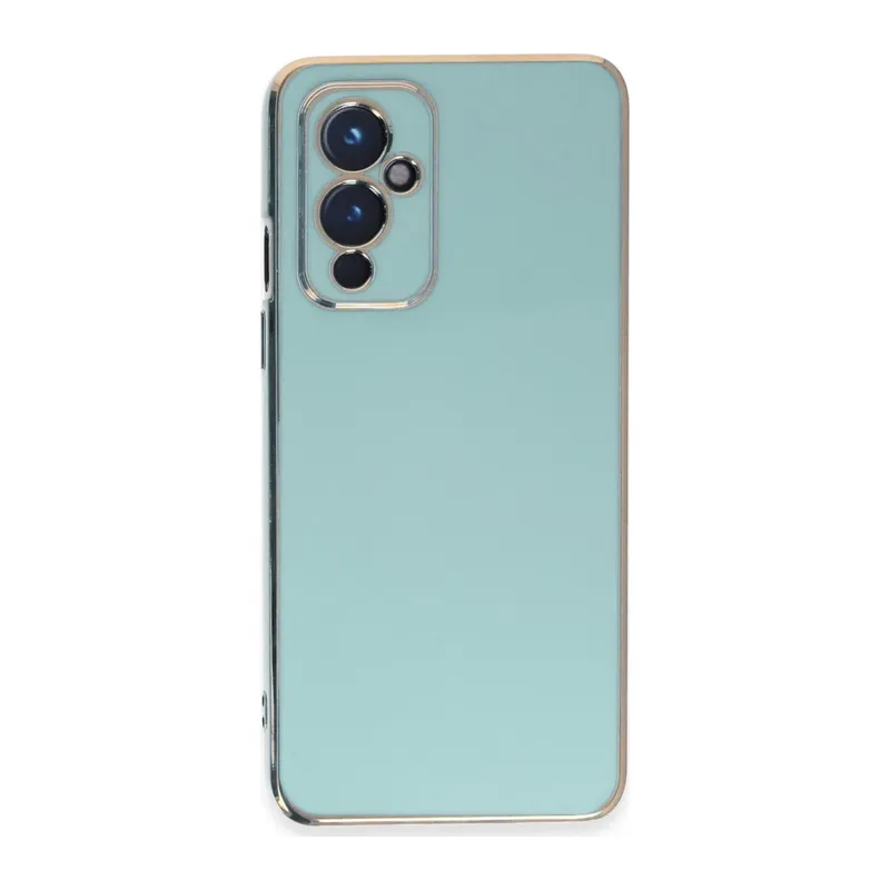 One Plus 9 Kılıf Volet Silikon - Açık Yeşil