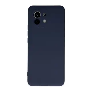 Xiaomi Mi 11 Kılıf Nano içi Kadife Silikon - Lacivert