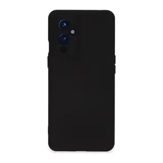 One Plus 9 Kılıf Nano içi Kadife Silikon - Siyah