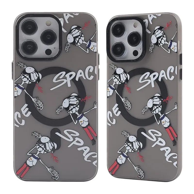 Apple iPhone 13 Pro Kılıf Apollo Magneticsafe Desenli Kapak - Apollo Siyah - 3