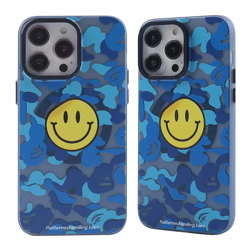 Apple iPhone 14 Pro Max Kılıf Apollo Magneticsafe Desenli Kapak - Apollo Mavi - 1