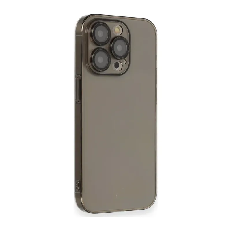 Apple iPhone 13 Pro Max Kılıf Armada Lensli Kapak - Siyah