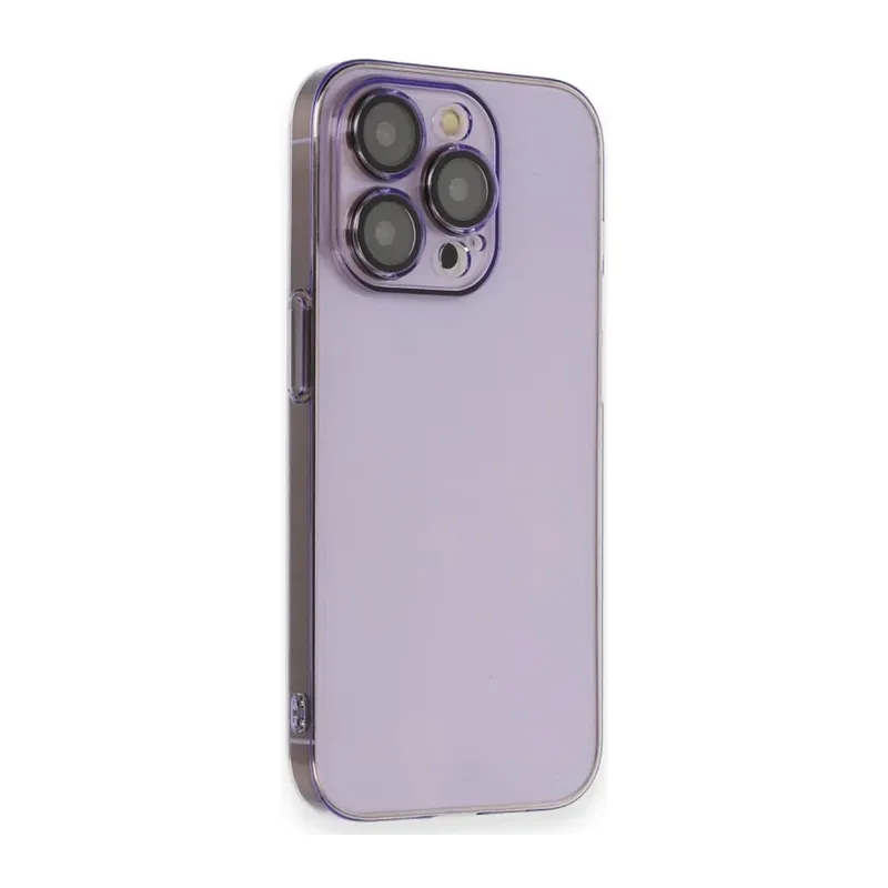 Apple iPhone 13 Pro Kılıf Armada Lensli Kapak - Lila