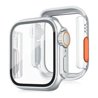 Apple Watch 44mm Watch 49mm Kasa Dönüştürücü ve Ekran Koruyucu - Çöl Titanyum