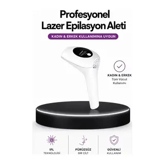 IPL Teknolojili Erkek Ve Kadın Kullanımına Uygun Lazer Epilasyon Cihaz