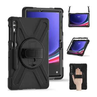 Samsung Galaxy X610 Tab S9 FE Plus 12.4 Kılıf Amazing Tablet Kapak - Siyah