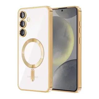 Samsung Galaxy S24 Kılıf Kross Magneticsafe Kapak - Gold