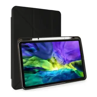 Apple iPad Air 4 10.9 Kılıf Kalemlikli Mars Tablet Kılıfı - Siyah