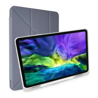 Samsung Galaxy T870 Tab S7 11 Kılıf Kalemlikli Mars Tablet Kılıfı - Lavender