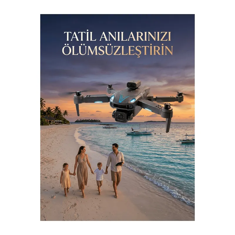 Canlı Görüntü Aktarımlı Katlanabilir Kamera Dron