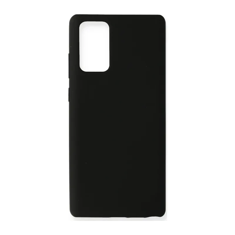 Samsung Galaxy Note 20 Kılıf Nano içi Kadife Silikon - Siyah