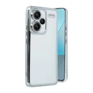 Xiaomi Redmi Note 13 Pro Plus Kılıf Razer Lensli Silikon - Gümüş